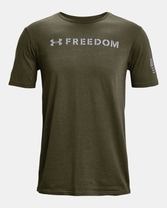 Men's UA Freedom Flag Bold T-Shirt, Green, pdpMainDesktop image number 4